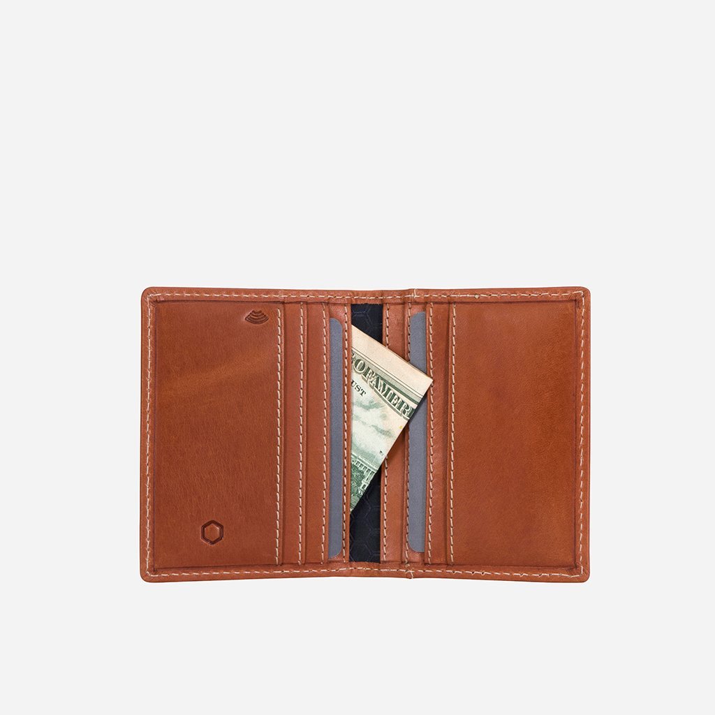 Jekyll & Hide Roma Slim Bifold Card Holder, Tan - Love Luggage