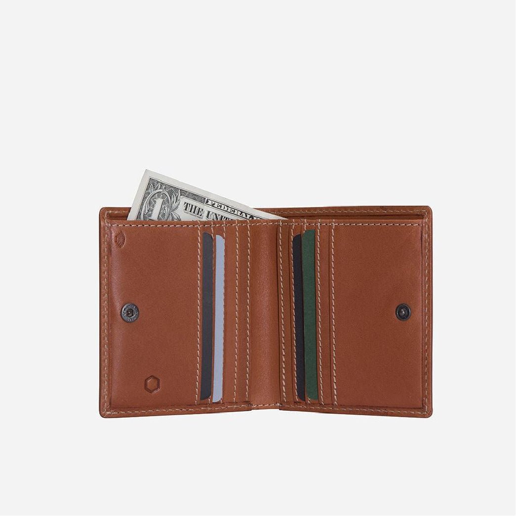 Jekyll & Hide Roma Slim Bifold Wallet Leather, Tan - Love Luggage