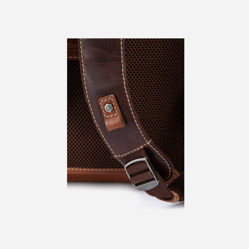 Jekyll & Hide Soho Double Compartment Backpack 41cm, Two Tone - Love Luggage
