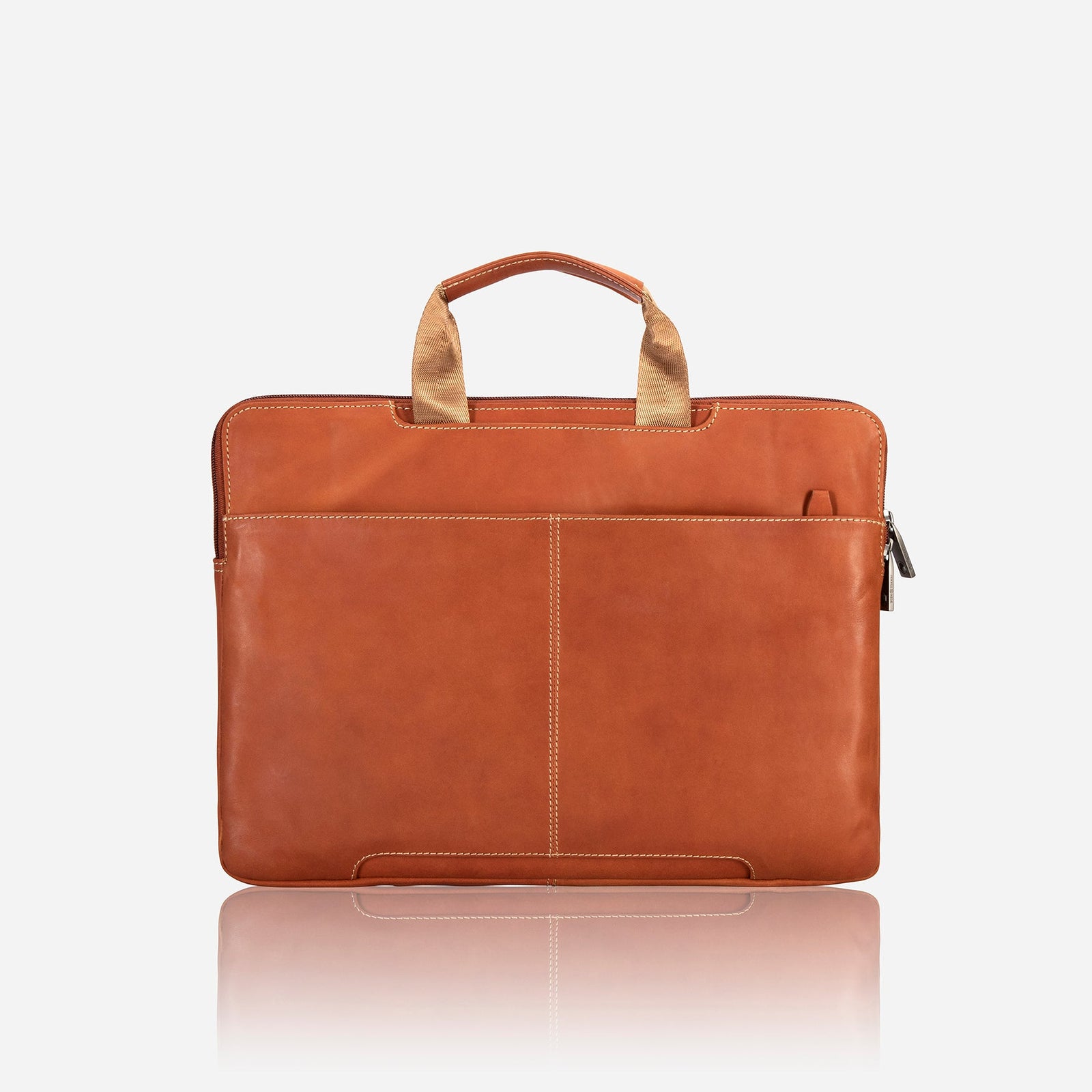 Jekyll & Hide Texas Extra Slim Business Briefcase, Clay - Love Luggage