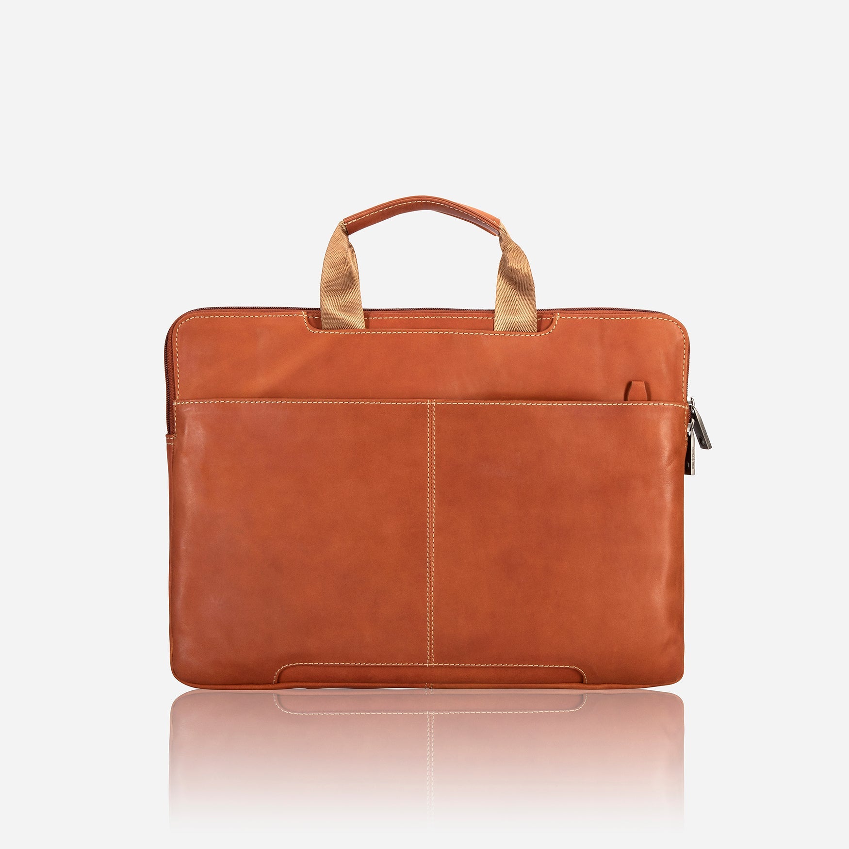 Jekyll & Hide Texas Extra Slim Business Briefcase, Clay - Love Luggage
