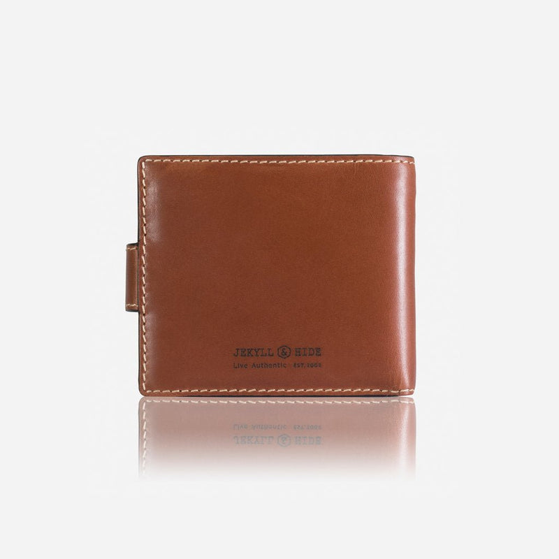 Jekyll & Hide Texas Large Billfold Wallet With Coin Pouch, Clay - Love Luggage