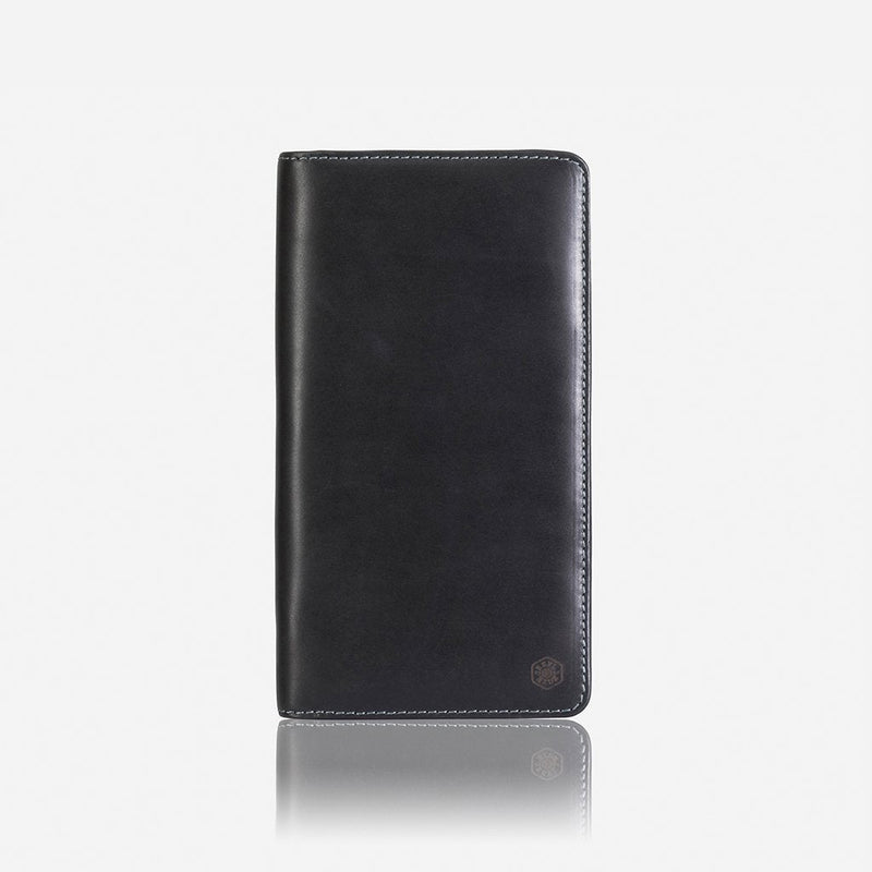 Jekyll & Hide Texas Large Zip - Around Travel And Passport Organiser, Black - Love Luggage