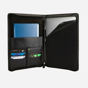 Jekyll & Hide Zip Around A4 Folder, Black - Love Luggage