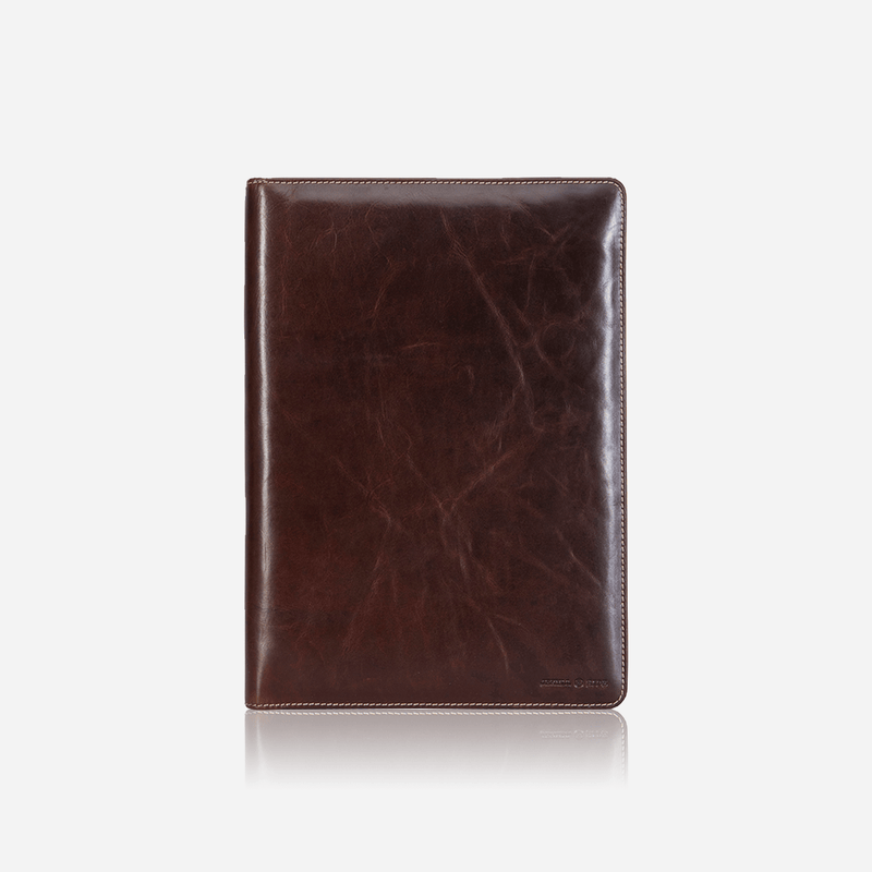 Jekyll & Hide Zip Around A4 Folder, Mocha - Love Luggage