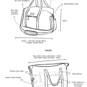 Kind Bag Weekend Duffel Holdall - Abstract Caramel - Love Luggage