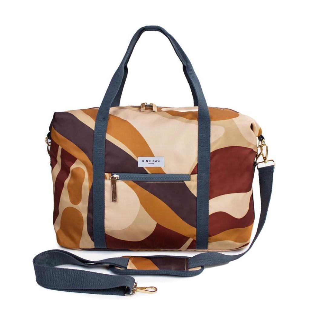 Kind Bag Weekend Duffel Holdall - Abstract Caramel - Love Luggage
