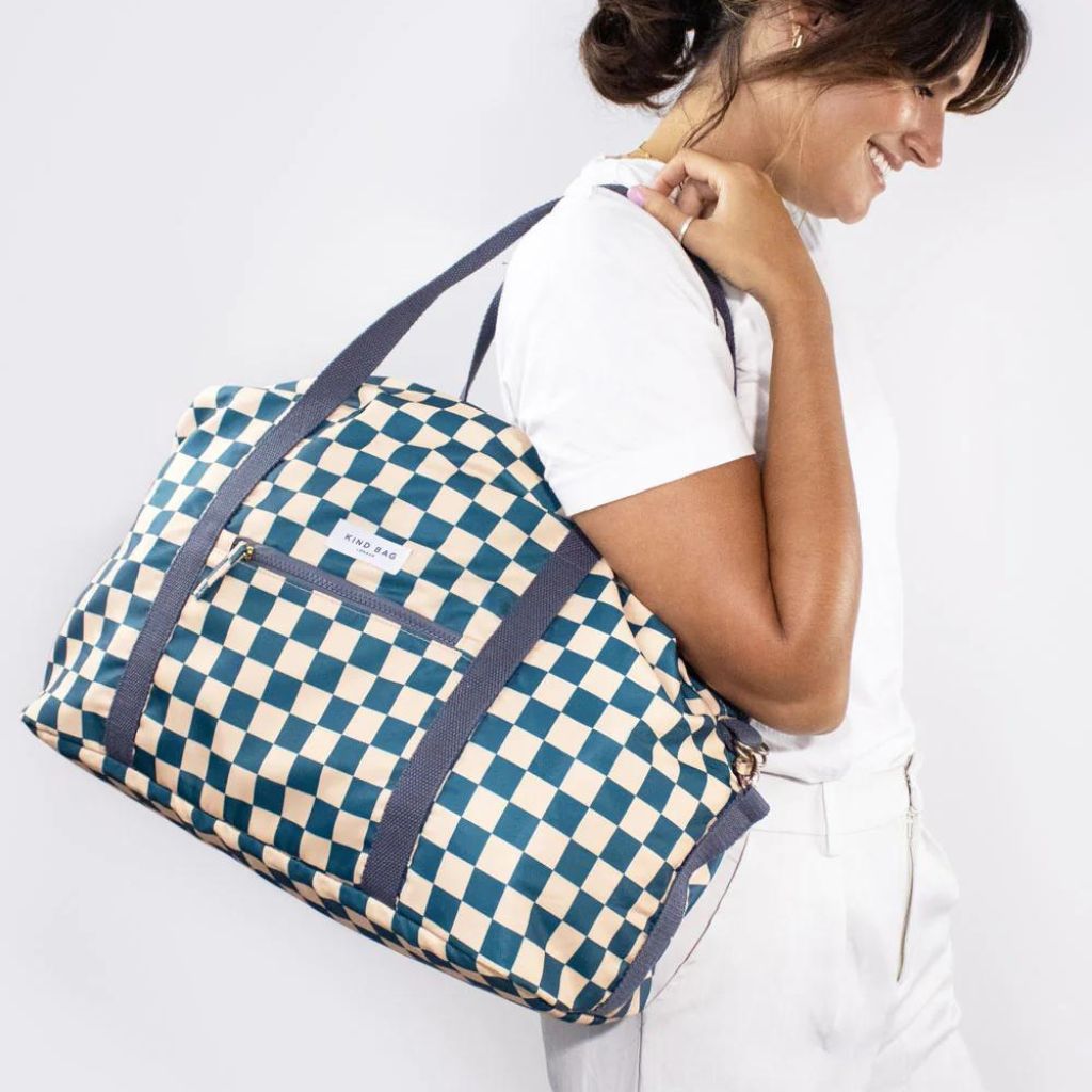 Kind Bag Weekend Duffel Holdall - Checkerboard - Love Luggage