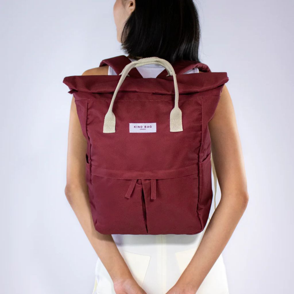 Kind Bags Hackney 2.0 13" Medium Backpack - Burgundy - Love Luggage