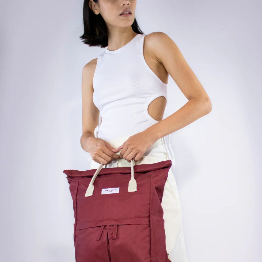 Kind Bags Hackney 2.0 13" Medium Backpack - Burgundy - Love Luggage