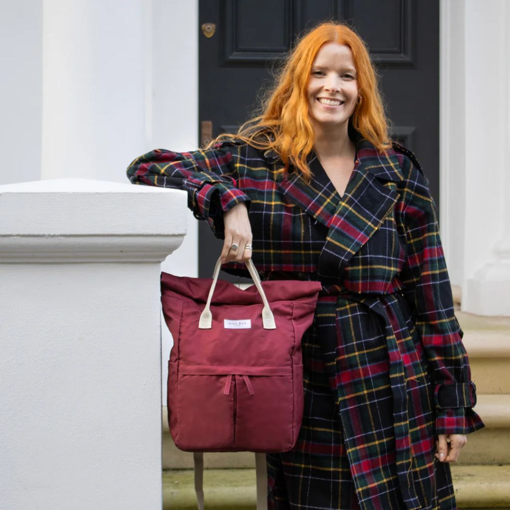 Kind Bags Hackney 2.0 13" Medium Backpack - Burgundy - Love Luggage