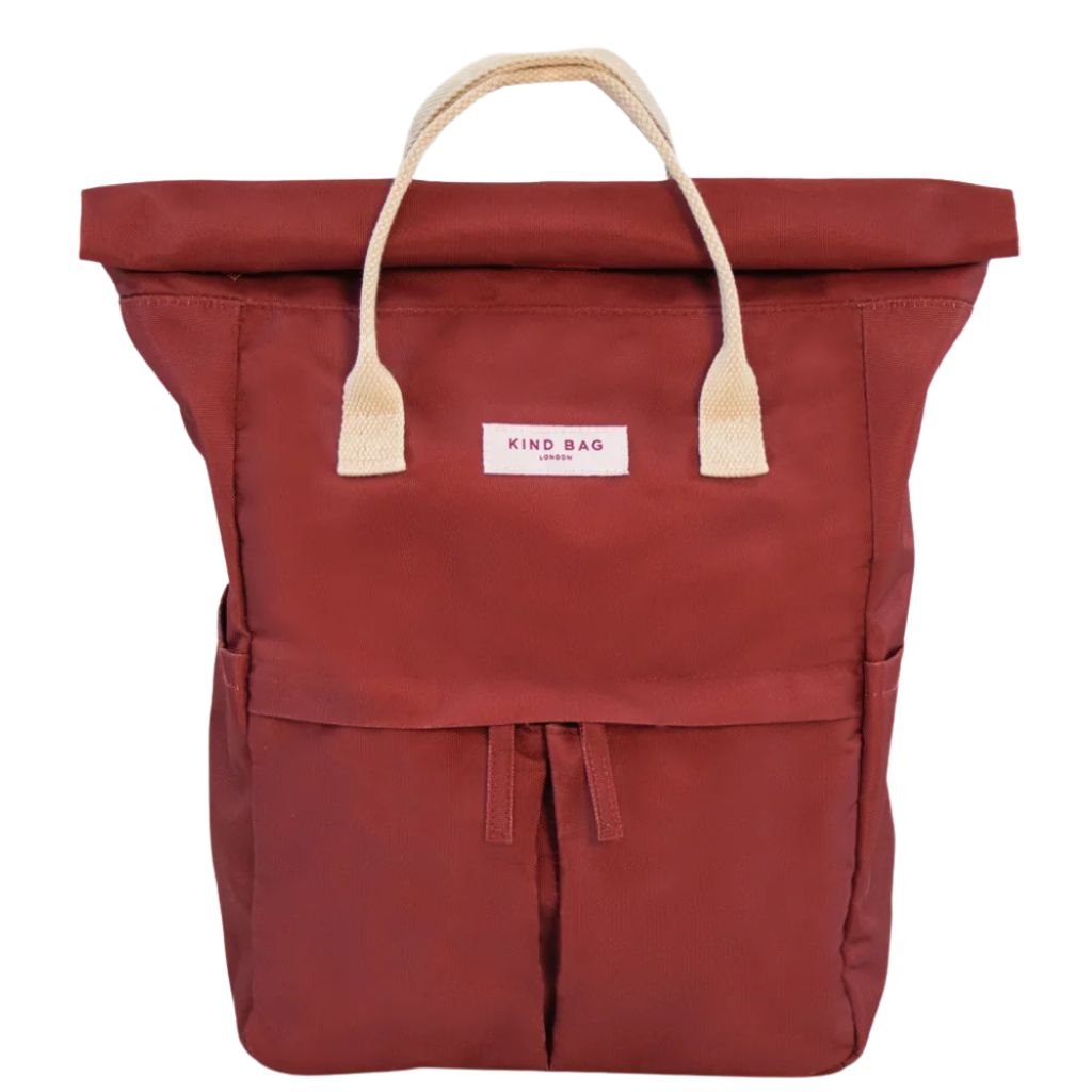 Kind Bags Hackney 2.0 13" Medium Backpack - Burgundy - Love Luggage