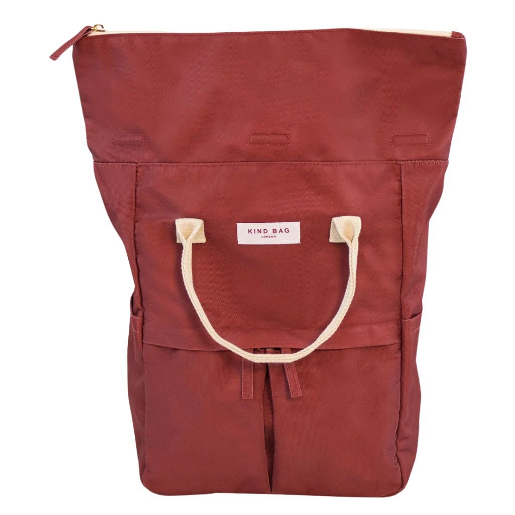 Kind Bags Hackney 2.0 13" Medium Backpack - Burgundy - Love Luggage