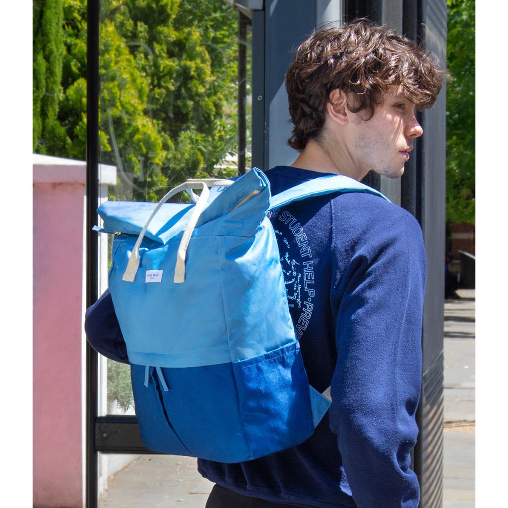 Kind Bags Hackney 2.0 16" Large Backpack - Power Blue & Navy - Love Luggage