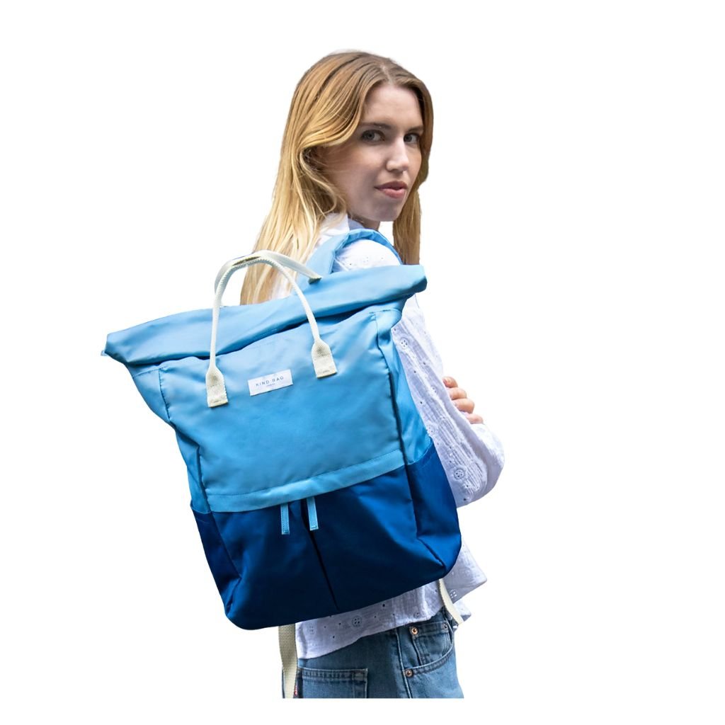 Kind Bags Hackney 2.0 16" Large Backpack - Power Blue & Navy - Love Luggage