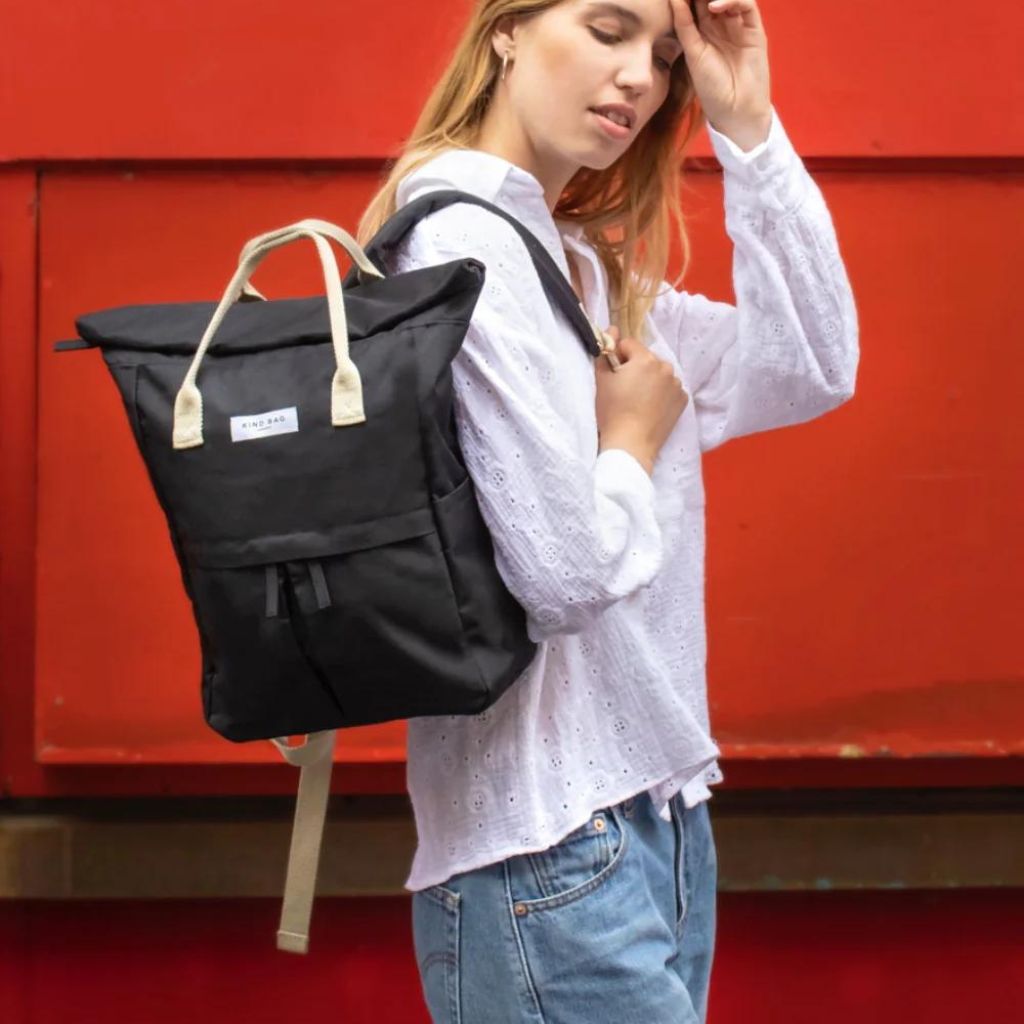 Kind Bags Hackney Medium Backpack - Black - Love Luggage