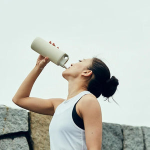 Kinto Active Tumbler Sports Water Bottle 600ml - Ash Pink - Love Luggage