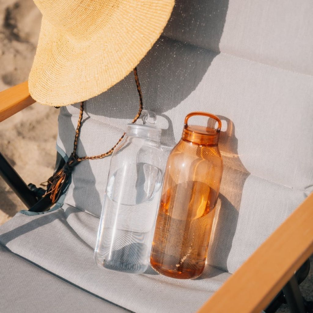 Kinto Water Bottle 950ml - Amber - Love Luggage