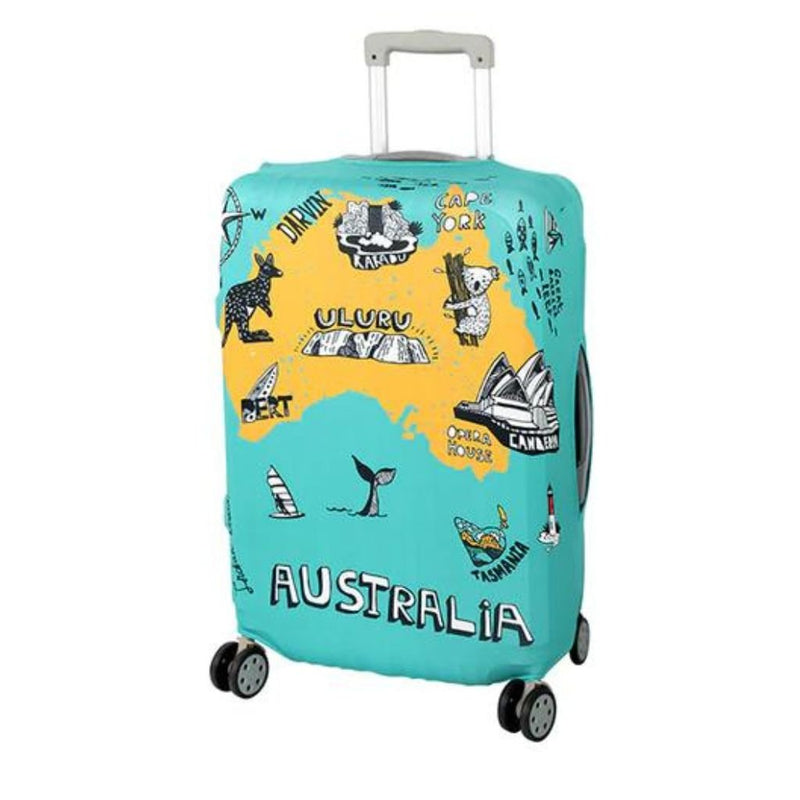 Luggage Cover - Fits Medium Spinners 60cm to 70cm - Australia - Love Luggage