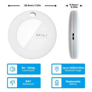 MiTag - Luggage Tracker - Works With "Find My - 5 Pack - Love Luggage