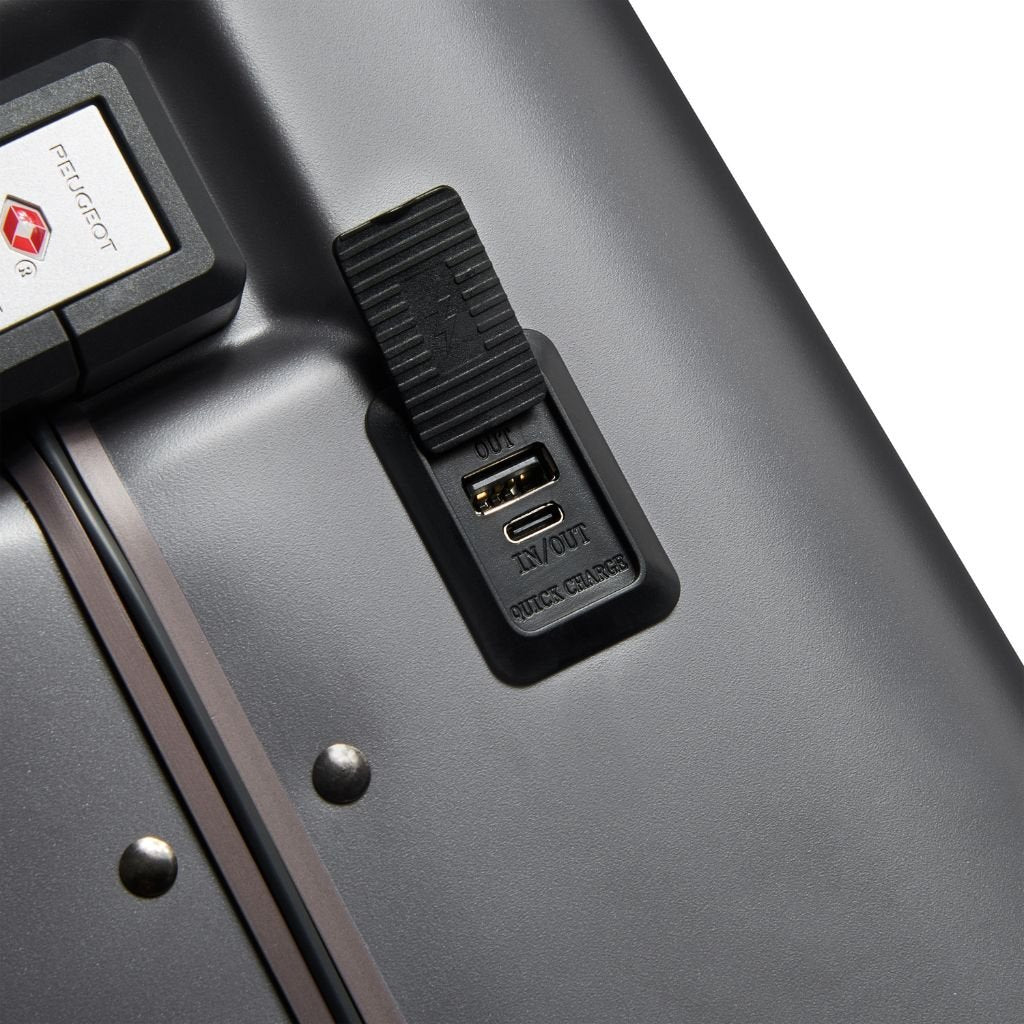 Peugeot Voyages 55cm Zipperless Carry On Luggage - Anthracite - Love Luggage