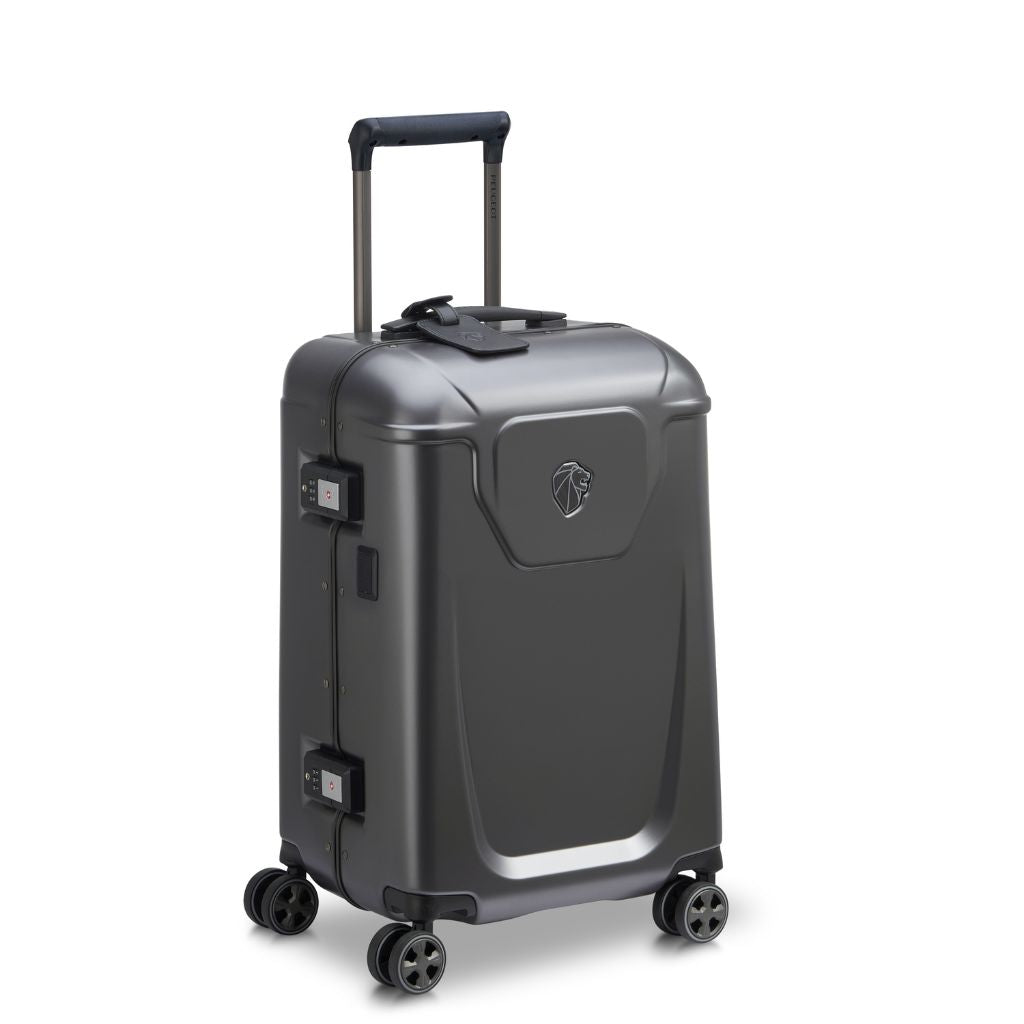 Peugeot Voyages 55cm Zipperless Carry On Luggage - Anthracite - Love Luggage