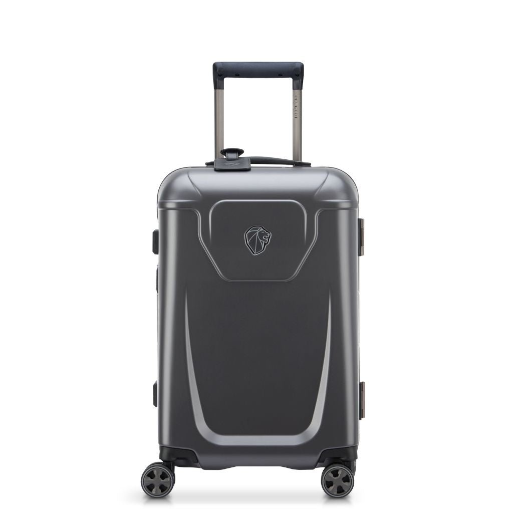 Peugeot Voyages 55cm Zipperless Carry On Luggage - Anthracite - Love Luggage