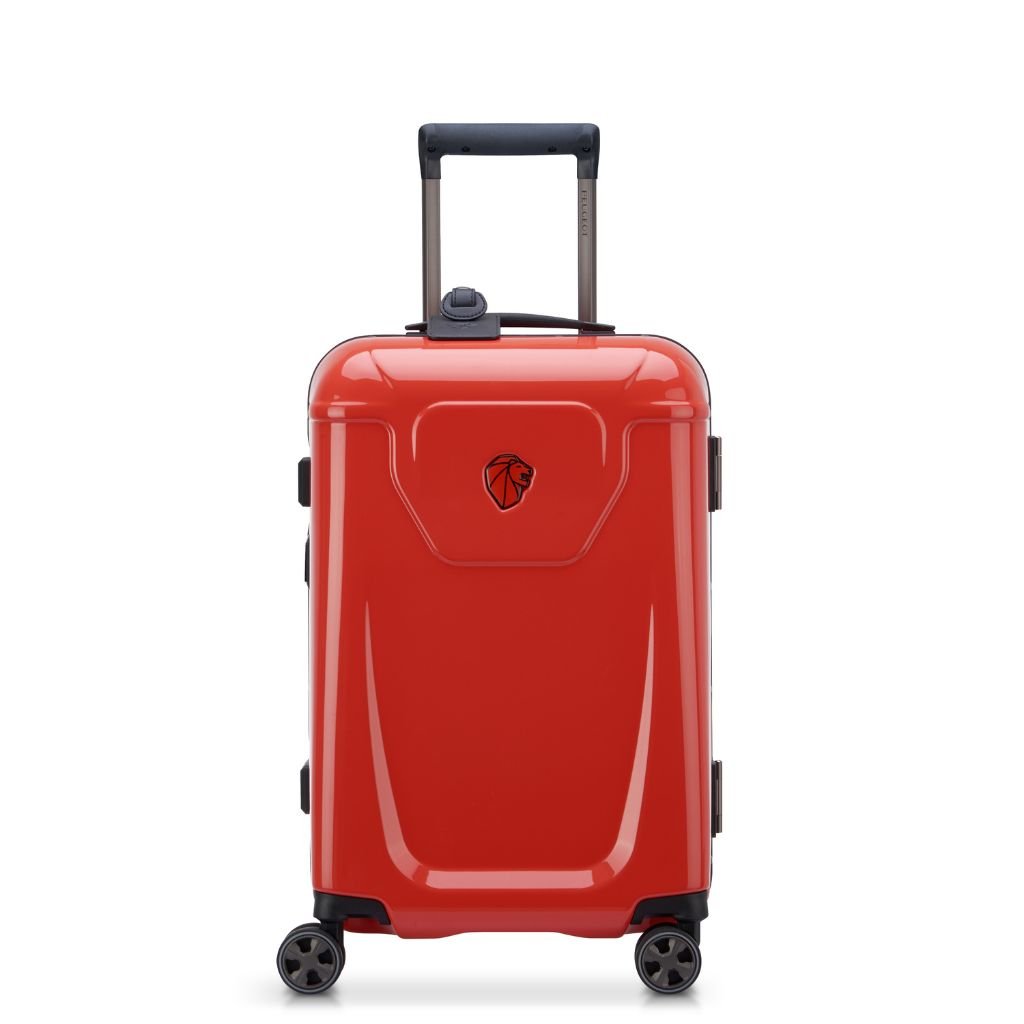 Peugeot Voyages 55cm Zipperless Carry On Luggage - Red - Love Luggage