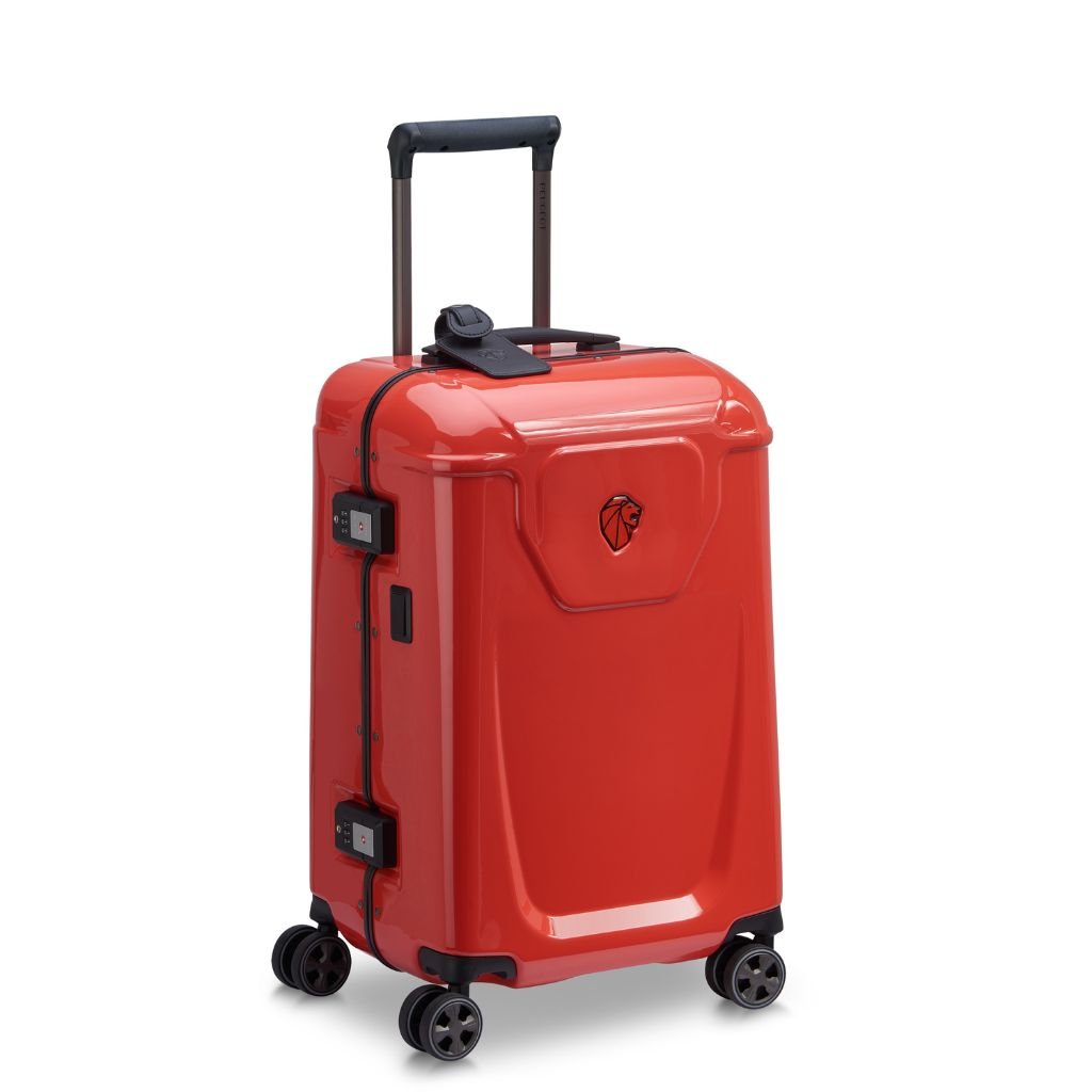 Peugeot Voyages 55cm Zipperless Carry On Luggage - Red - Love Luggage