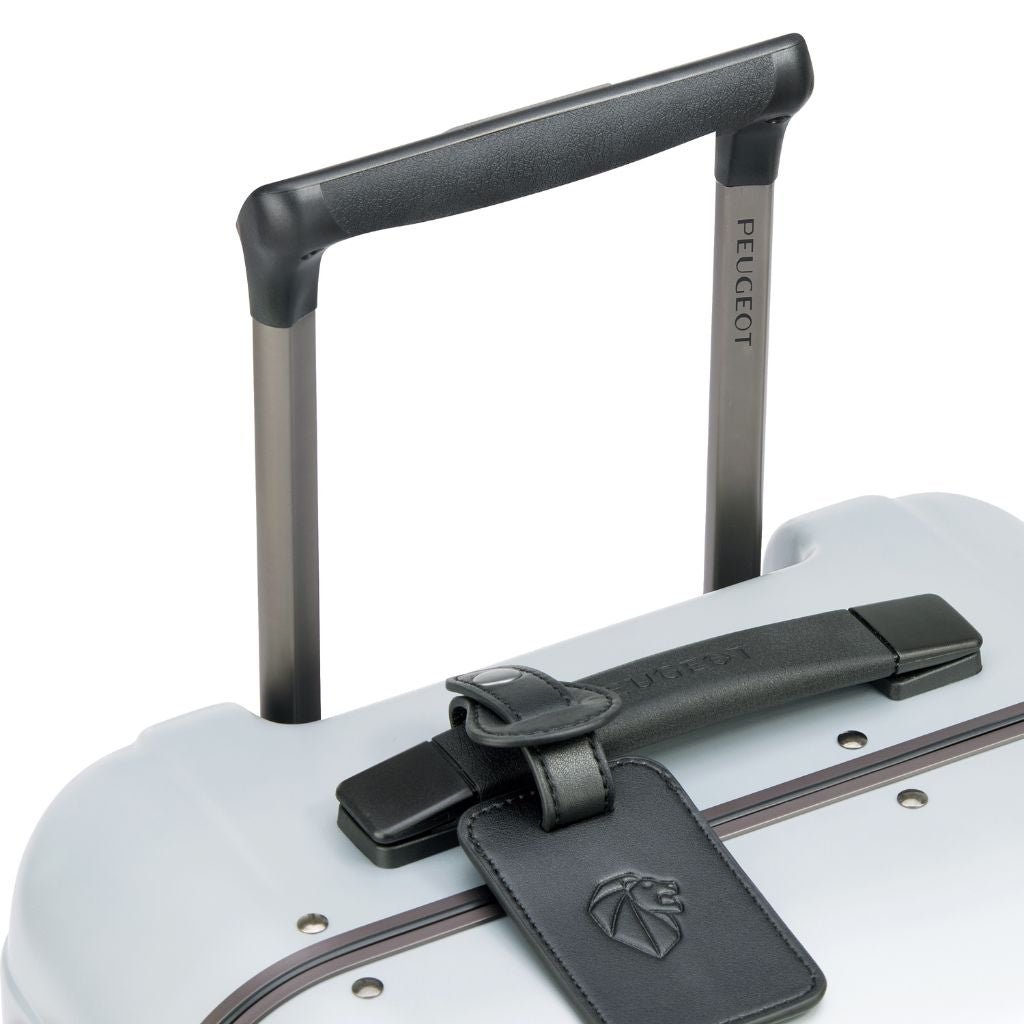 Peugeot Voyages 55cm Zipperless Carry On Luggage - Silver - Love Luggage