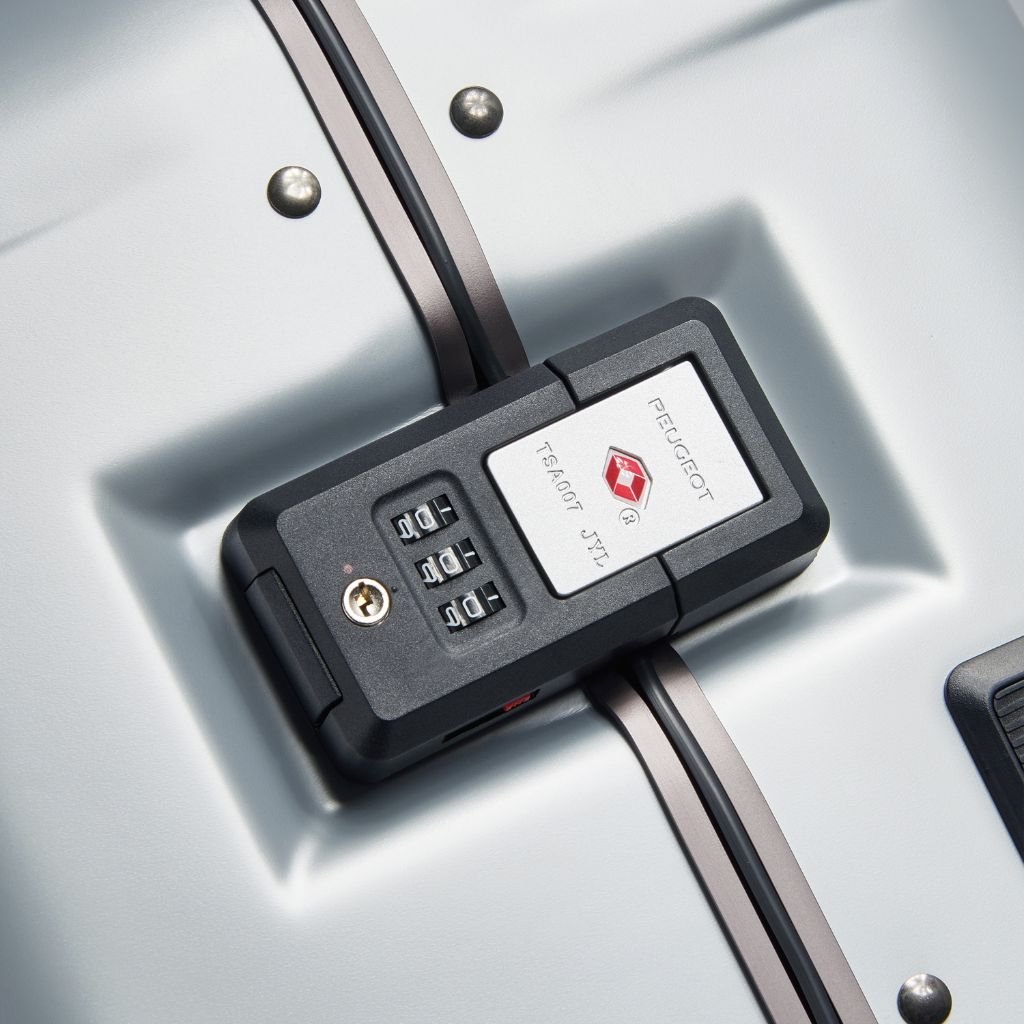 Peugeot Voyages 55cm Zipperless Carry On Luggage - Silver - Love Luggage