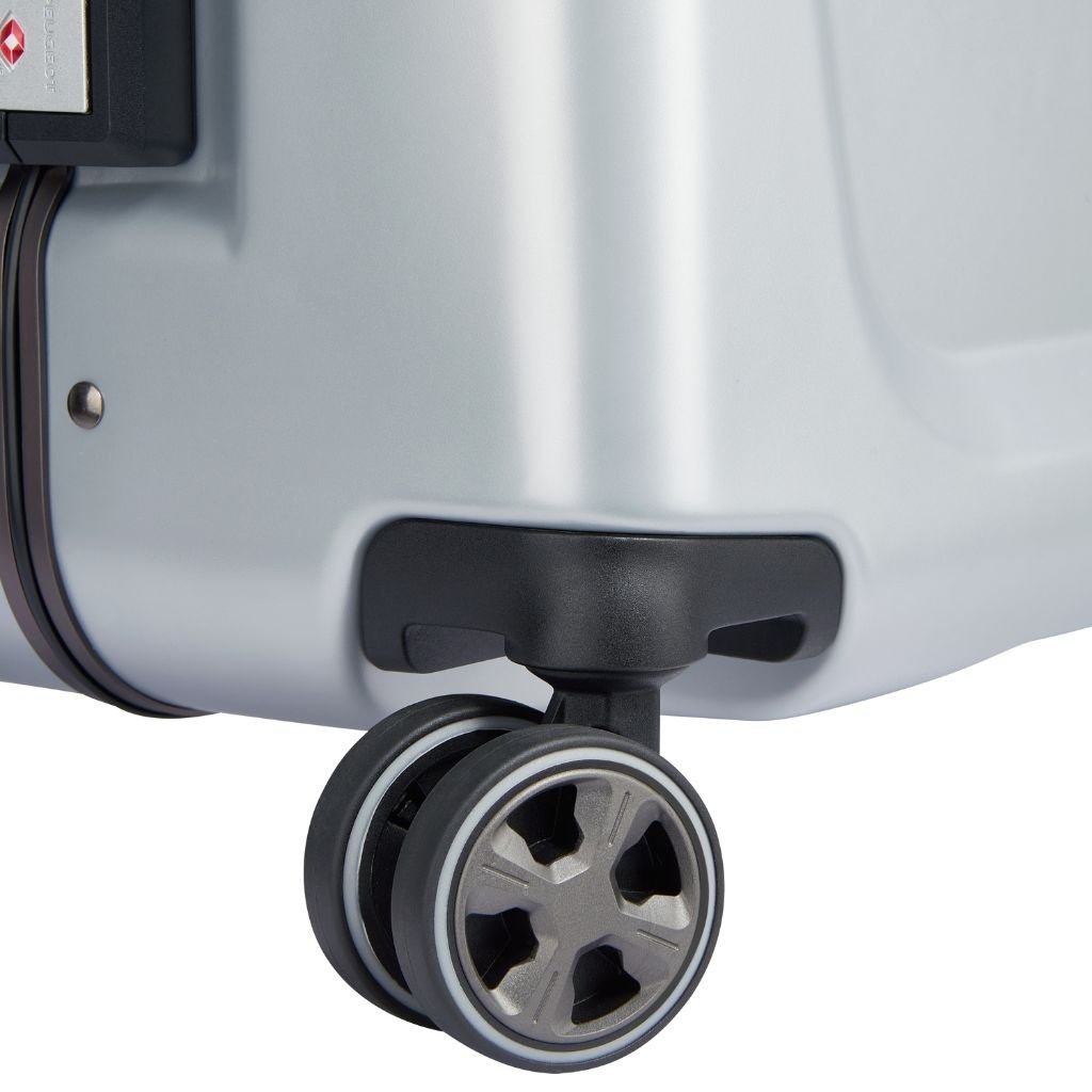 Peugeot Voyages 55cm Zipperless Carry On Luggage - Silver - Love Luggage