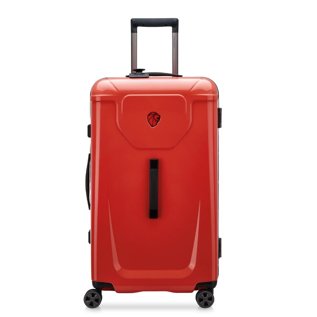 Peugeot Voyages 73cm Zipperless Trunk Luggage - Red - Love Luggage