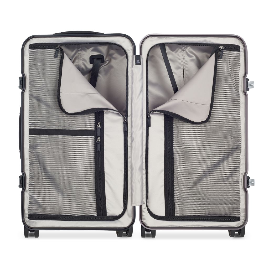 Peugeot Voyages 73cm Zipperless Trunk Luggage - Silver - Love Luggage
