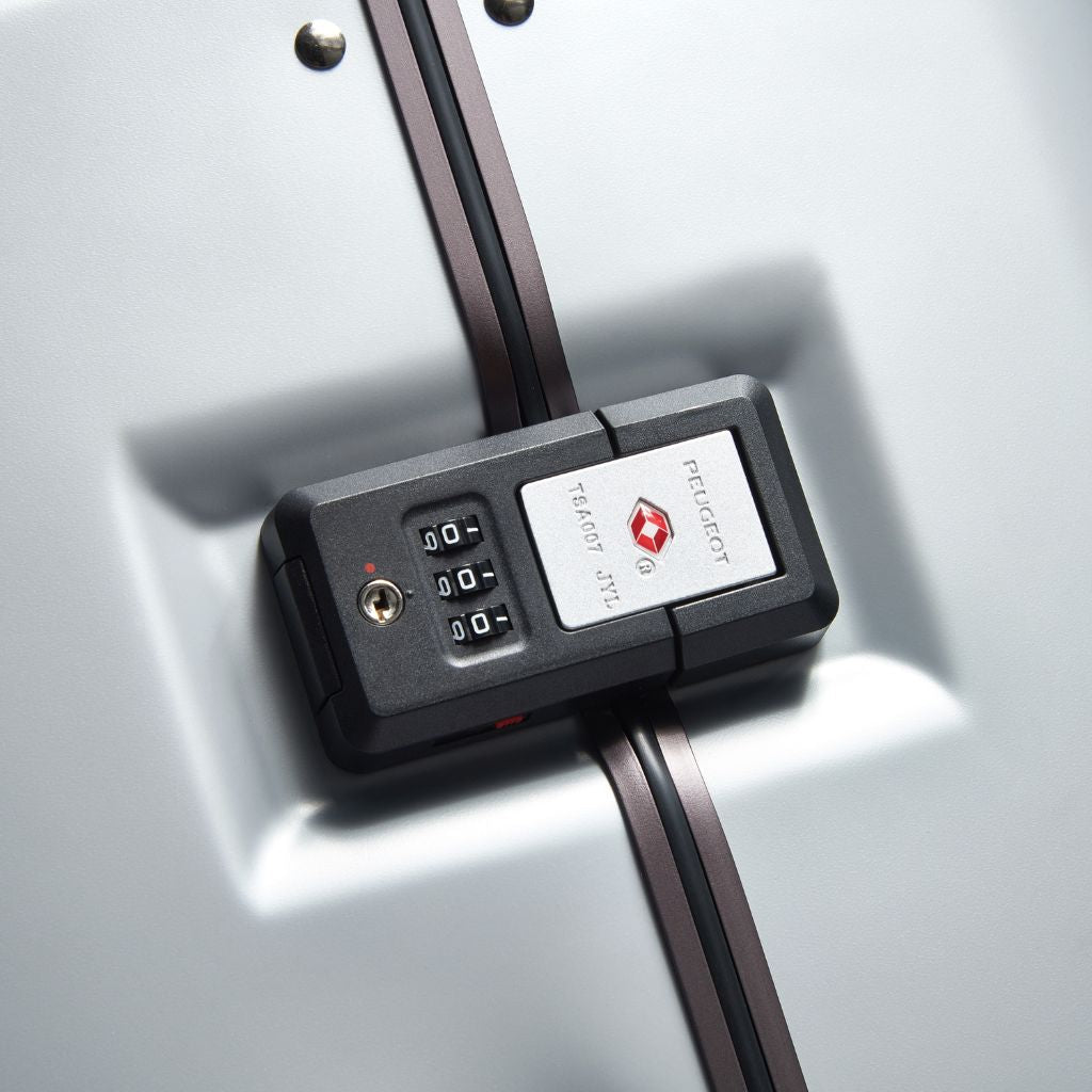 Peugeot Voyages 80cm Zipperless Trunk Luggage - Silver - Love Luggage