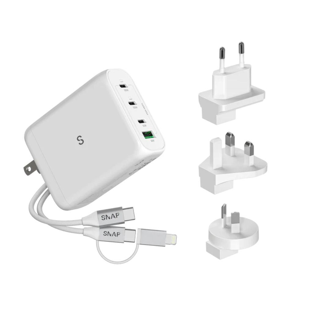 PowerOne Kit - 100W USB - C Charger - White - Love Luggage