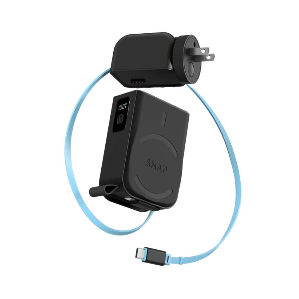PowerPack Universal 2 - 6 in 1 Travel Power Bank ( Duel USB - C ) 10,000mAh Black - Love Luggage
