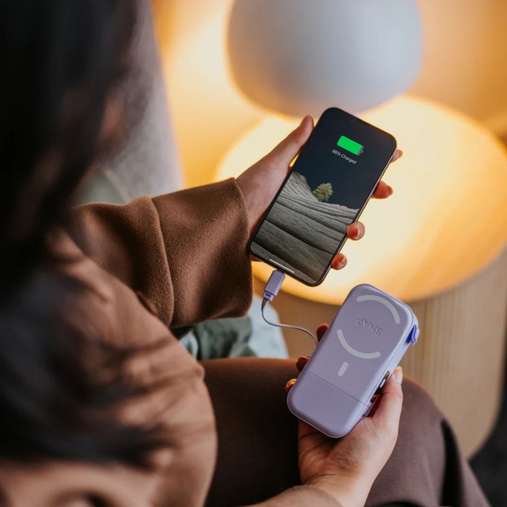 PowerPack Universal 2 - 6 in 1 Travel Power Bank ( Duel USB - C ) 10,000mAh Lavender Purple - Love Luggage