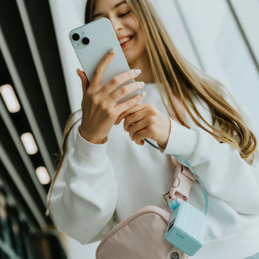 PowerPack Universal 2 - 6 in 1 Travel Power Bank ( Duel USB - C ) 10,000mAh Lavender Purple - Love Luggage