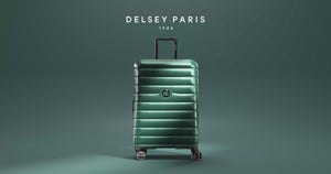Delsey Shadow 66cm Expandable Medium Luggage - Green
