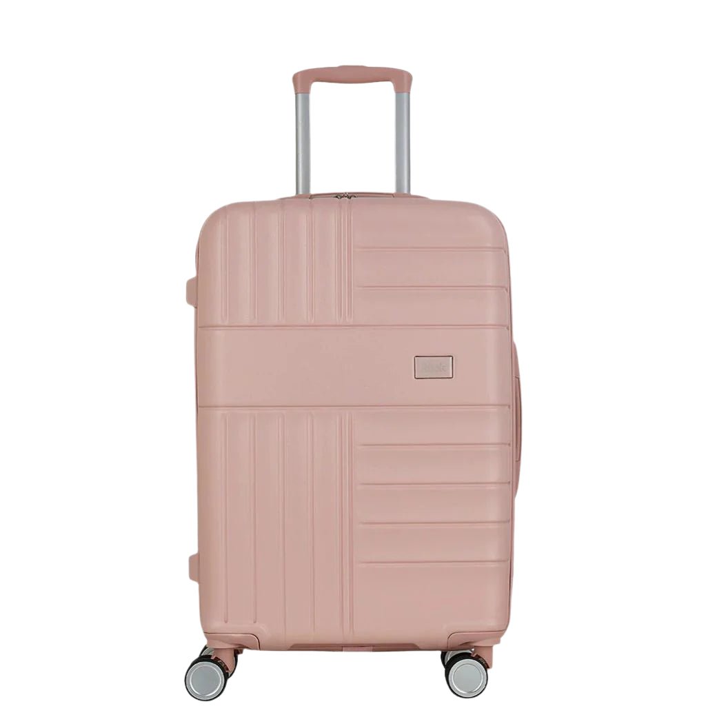 Rock Aspen 3 Piece Hardsided Suitcase Set - Pink - Love Luggage
