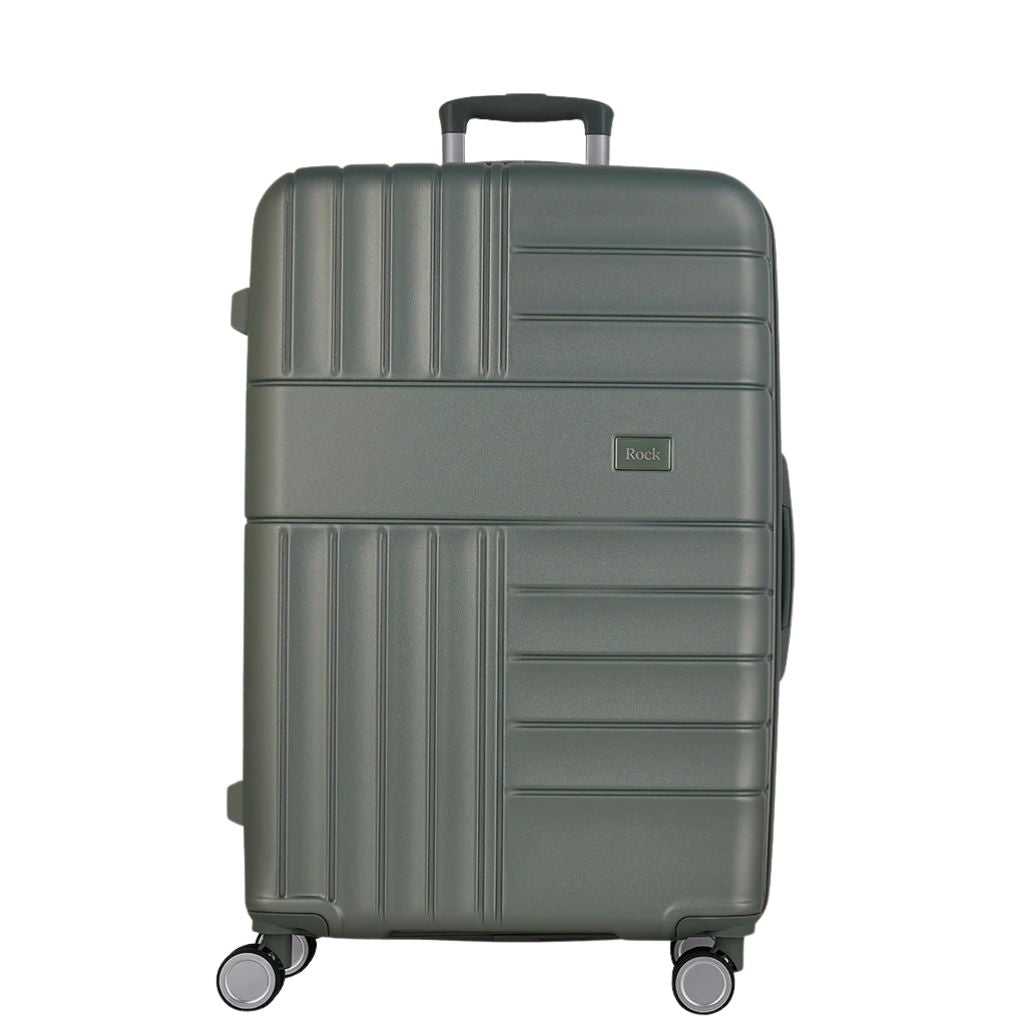 Rock Aspen 3 Piece Hardsided Suitcase Set - Sage Green - Love Luggage