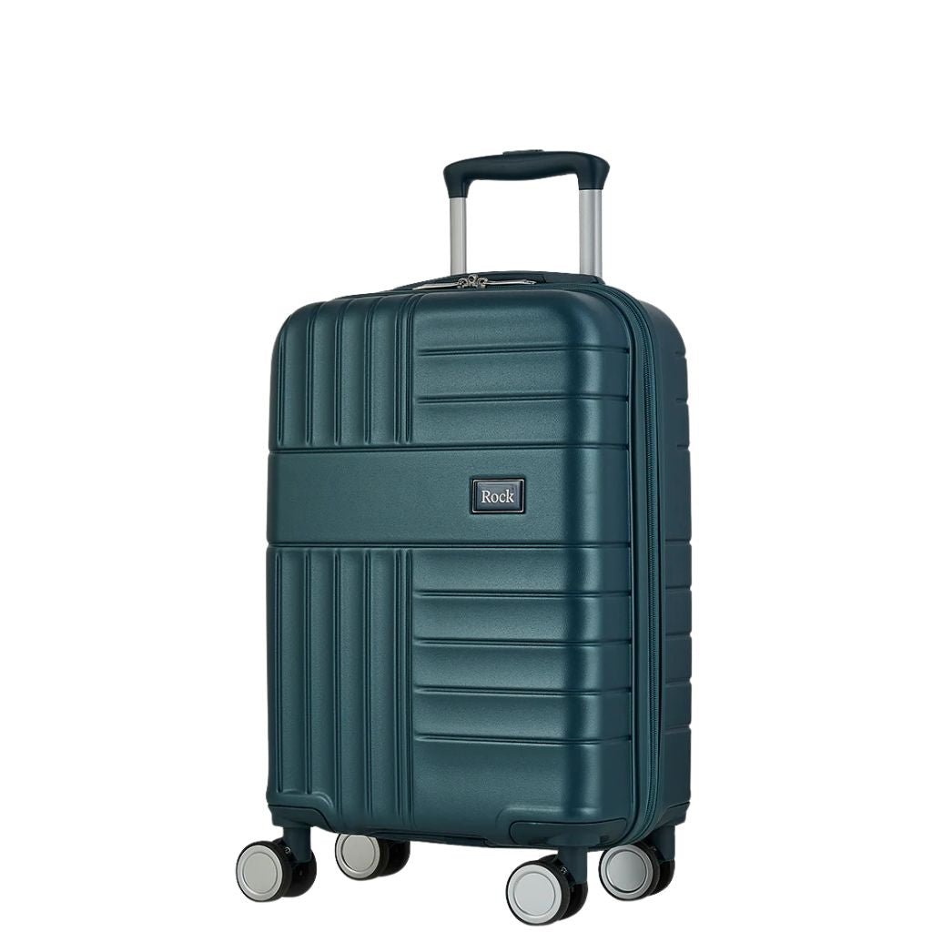 Rock Aspen Carry On Hardsided Suitcase - Blue - Love Luggage