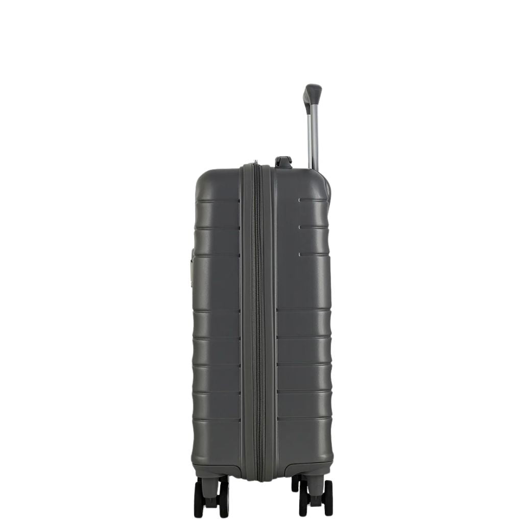 Rock Aspen Carry On Hardsided Suitcase - Charcoal - Love Luggage