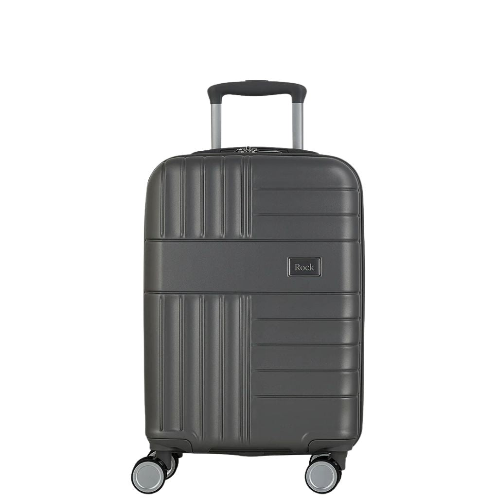 Rock Aspen Carry On Hardsided Suitcase - Charcoal - Love Luggage