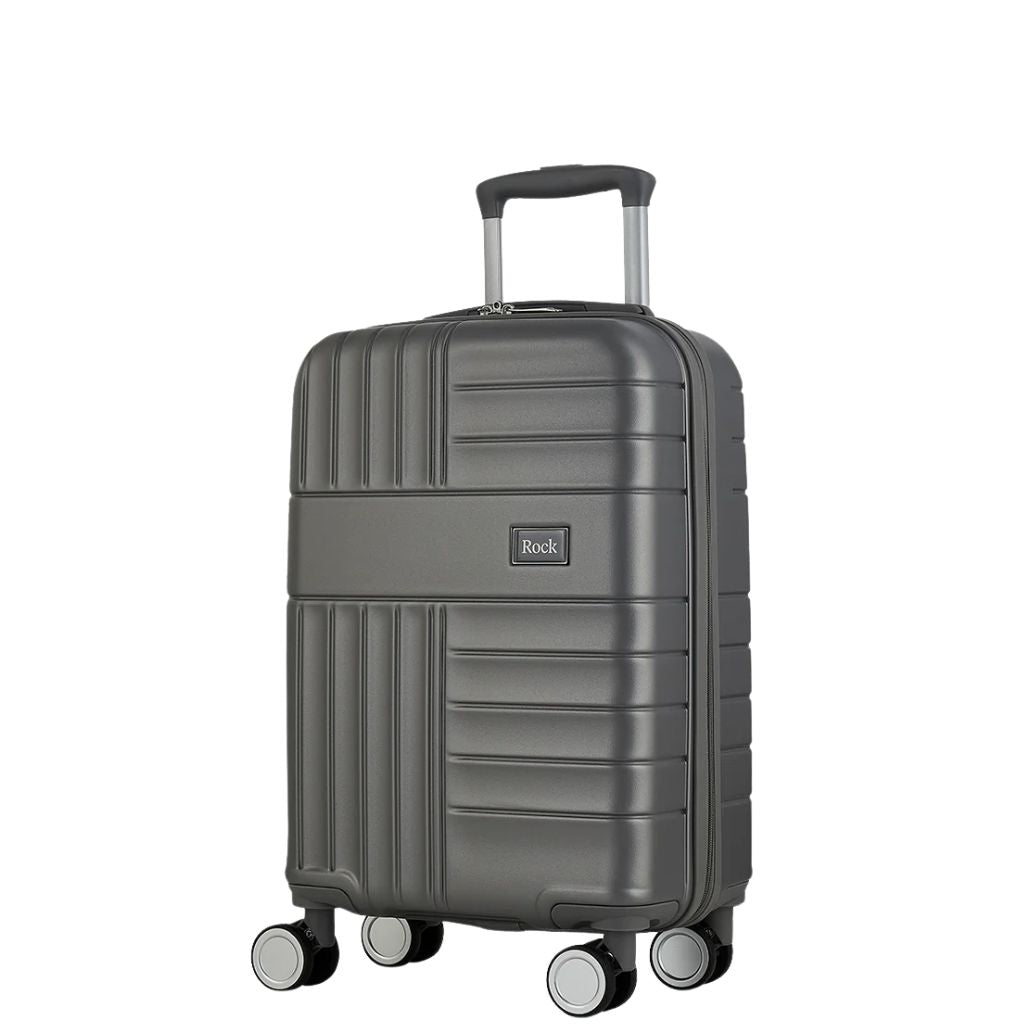 Rock Aspen Carry On Hardsided Suitcase - Charcoal - Love Luggage