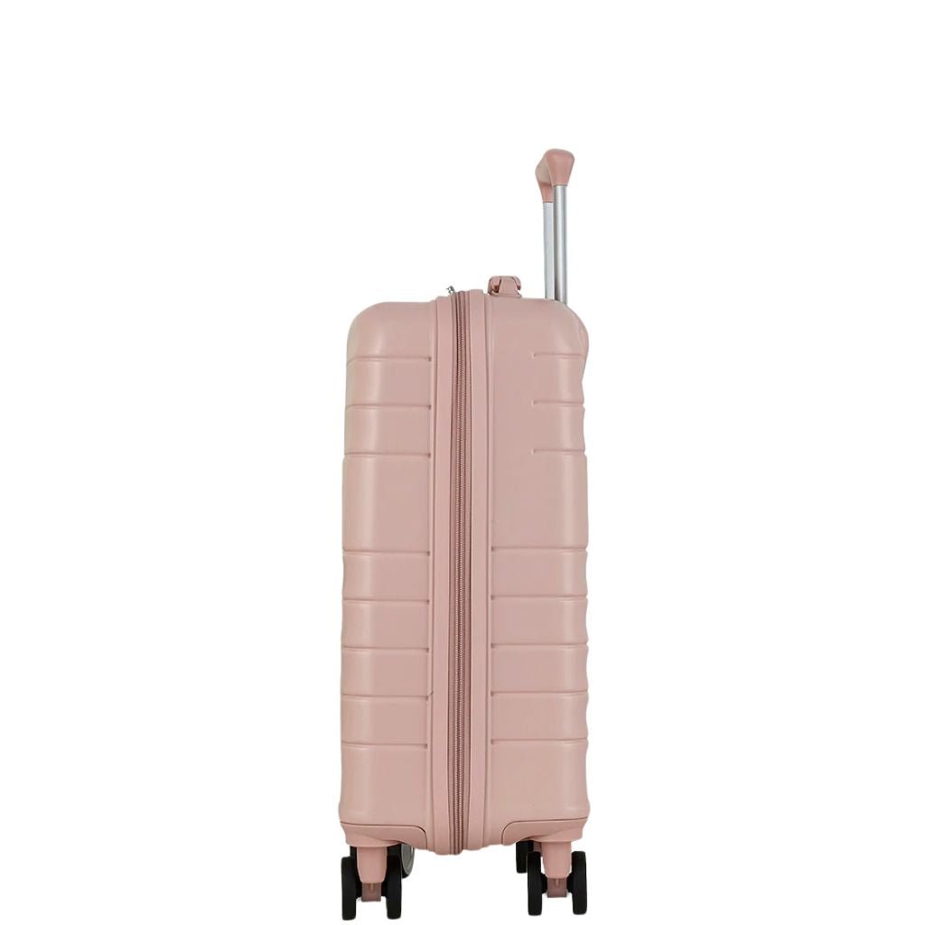 Rock Aspen Carry On Hardsided Suitcase - Pink - Love Luggage