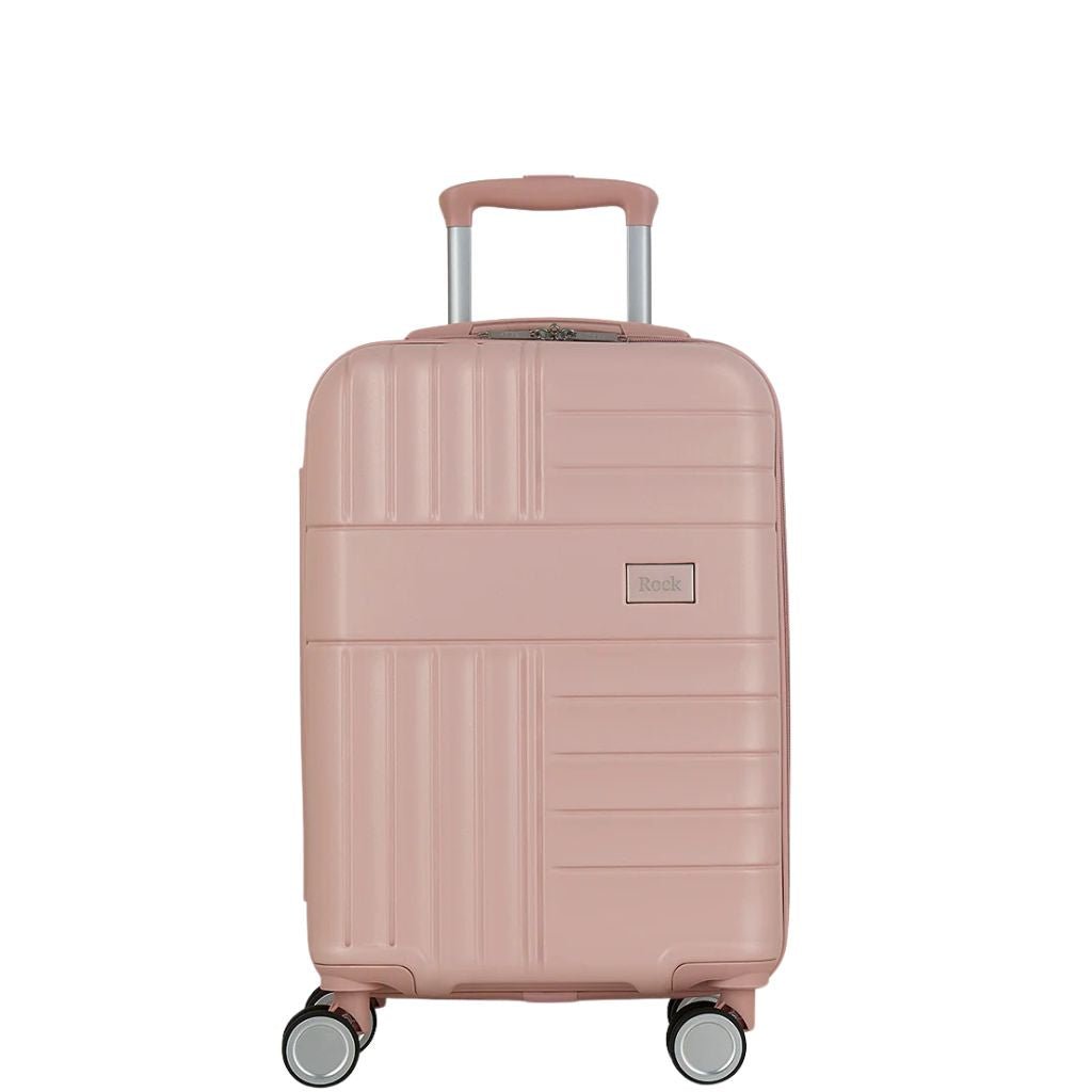 Rock Aspen Carry On Hardsided Suitcase - Pink - Love Luggage