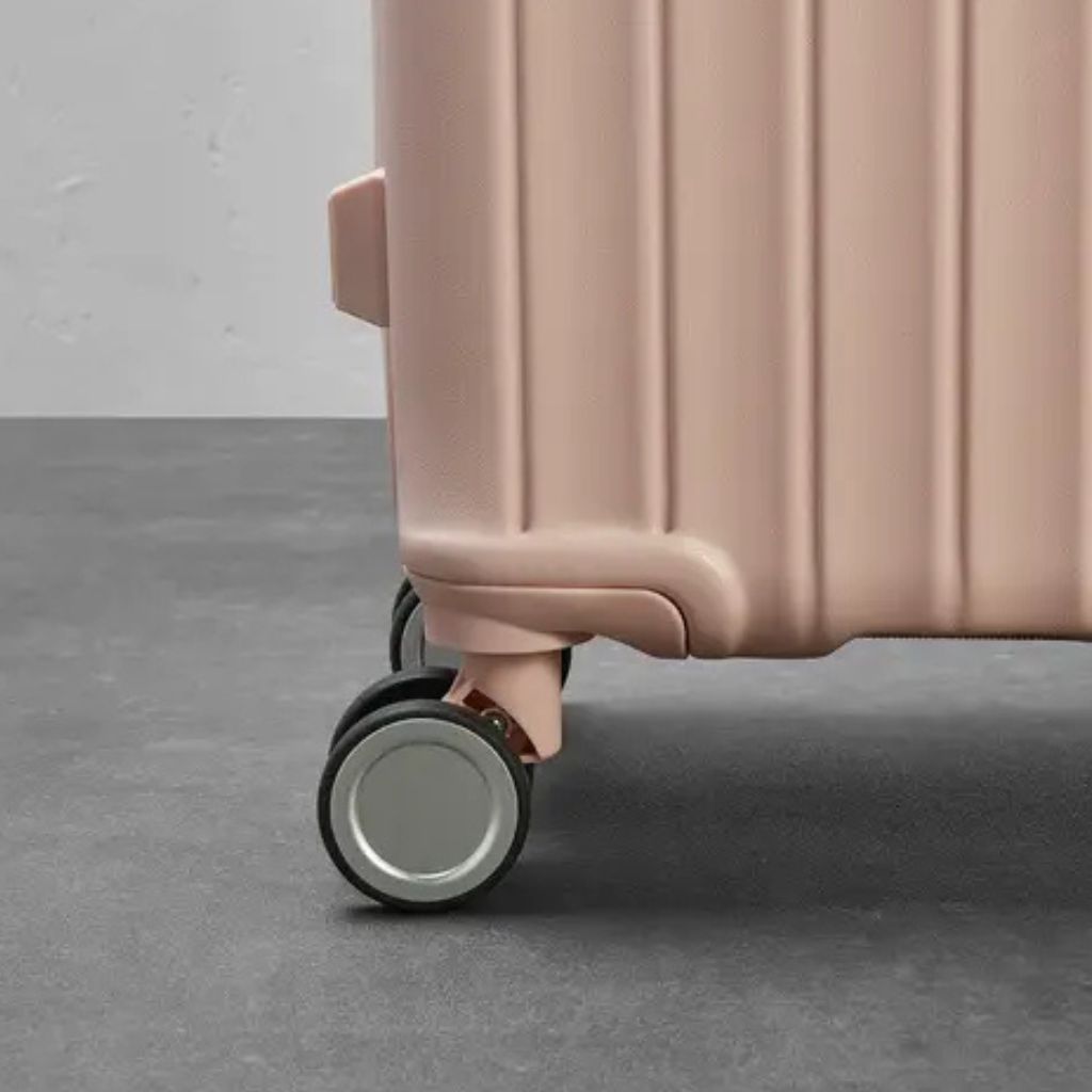 Rock Aspen Carry On Hardsided Suitcase - Pink - Love Luggage