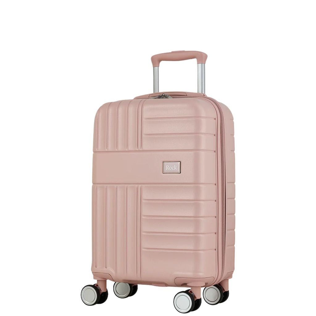Rock Aspen Carry On Hardsided Suitcase - Pink - Love Luggage